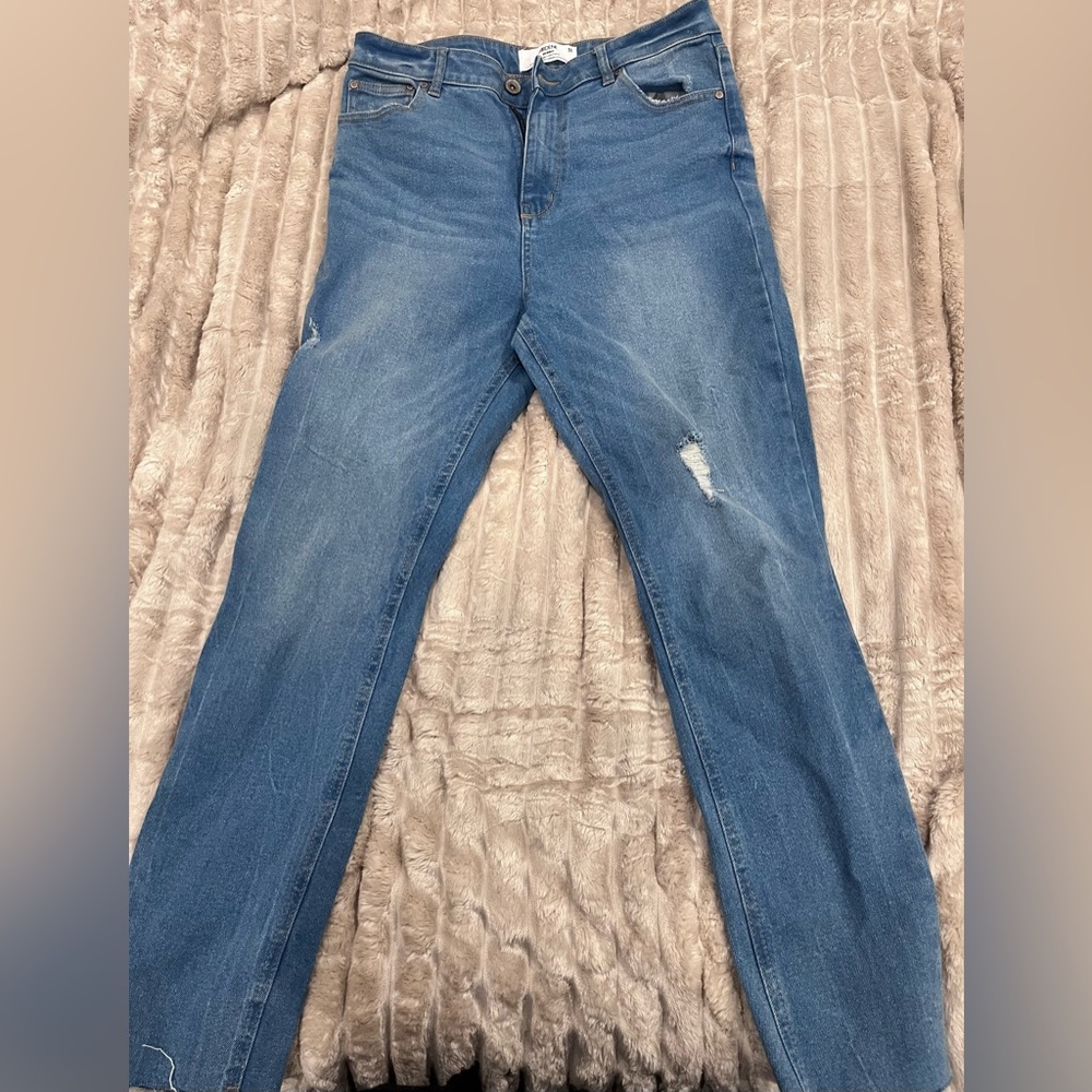 Urban Planet Blue Distressed Men Pants